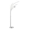 Fischer & Honsel Dent Staande lamp LED Nikkel mat, 5-lichts