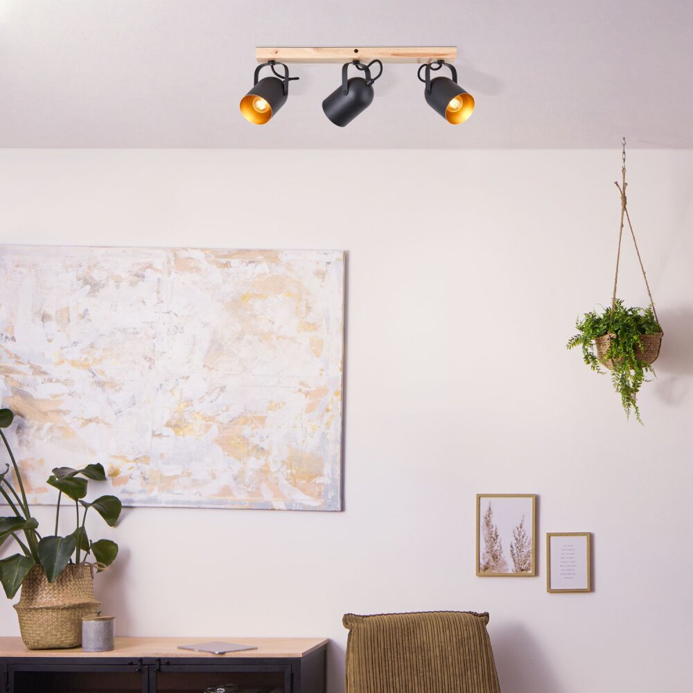Brilliant Tronte Plafondlamp Natuurlijke kleuren, 3-lichts main product photo