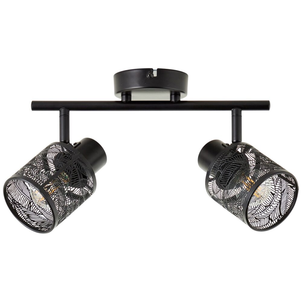 Brilliant Bano Plafondlamp Zwart, 2-lichts