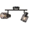 Brilliant Bano Plafondlamp Zwart, 2-lichts