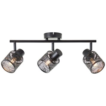 Brilliant Bano Plafondlamp Zwart, 3-lichts