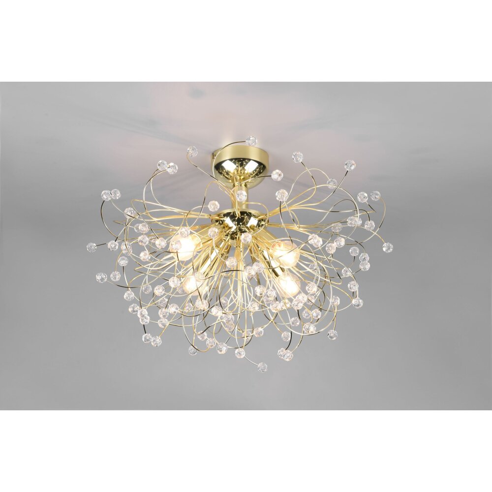 Reality Gloria Plafondlamp Messing, 4-lichts main product photo