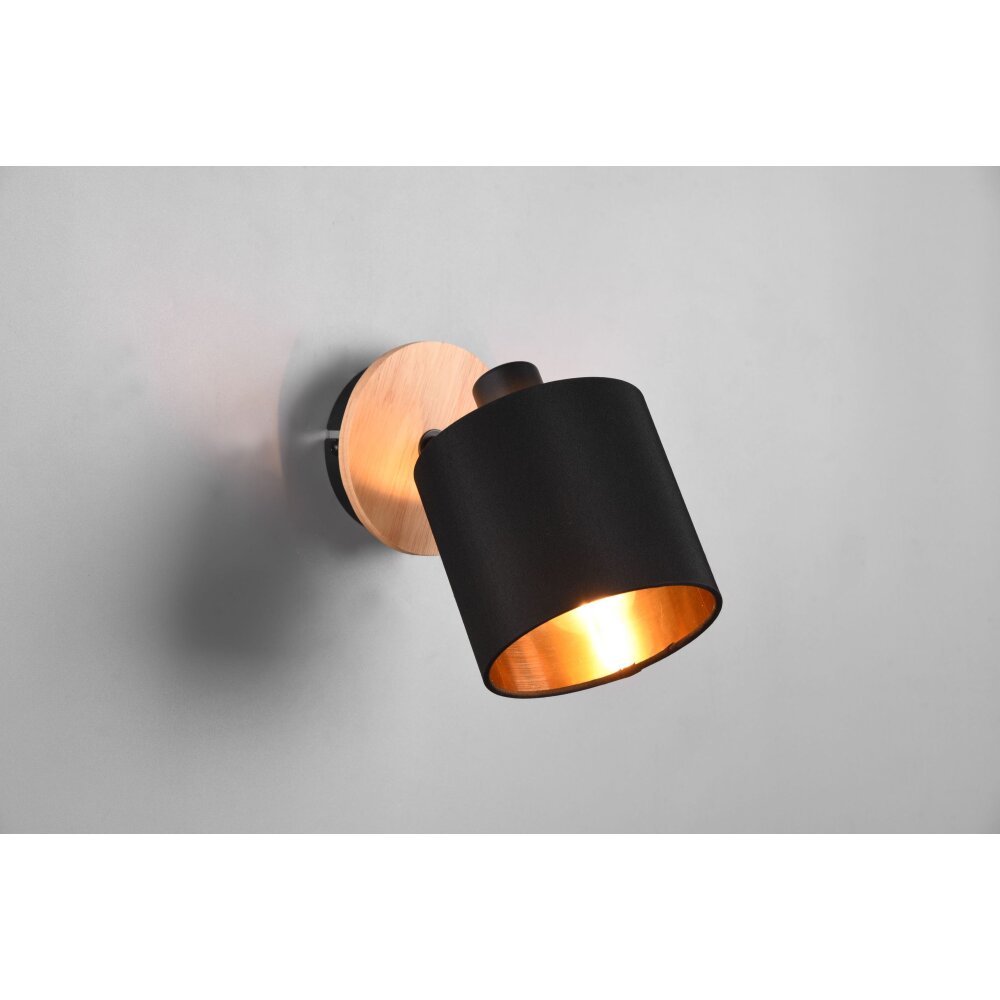 Reality Tommy Muurlamp Natuurlijke kleuren, Zwart, 1-licht main product photo