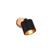 Reality Tommy Muurlamp Natuurlijke kleuren, Zwart, 1-licht