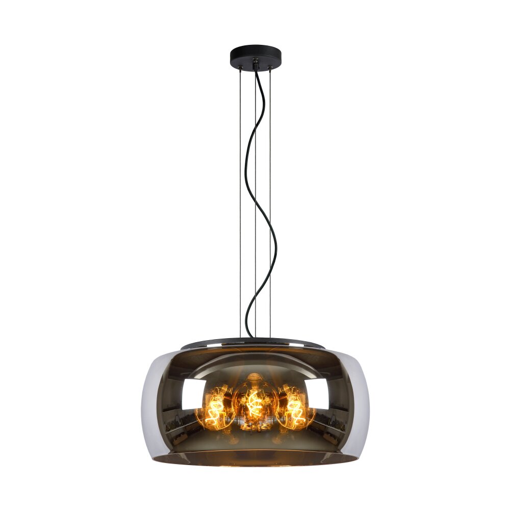 Lucide OLIVIA Hanger Zwart, 3-lichts main product photo