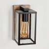 Fortunies Buiten muurverlichting Bruin, houtlook, Zwart, 1-licht