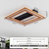 Charentay Plafondlamp LED Zwart, 1-licht