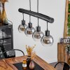 Vouhet Hanglamp Zwart, 4-lichts