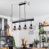 Vouhet Hanglamp Zwart, 4-lichts