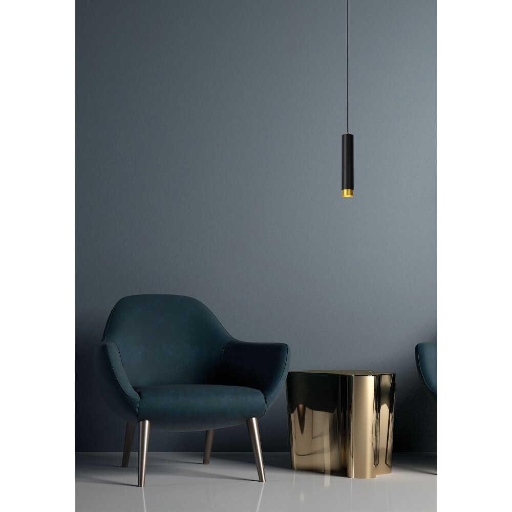 Lucide FLORIS Hanger Zwart, 1-licht main product photo
