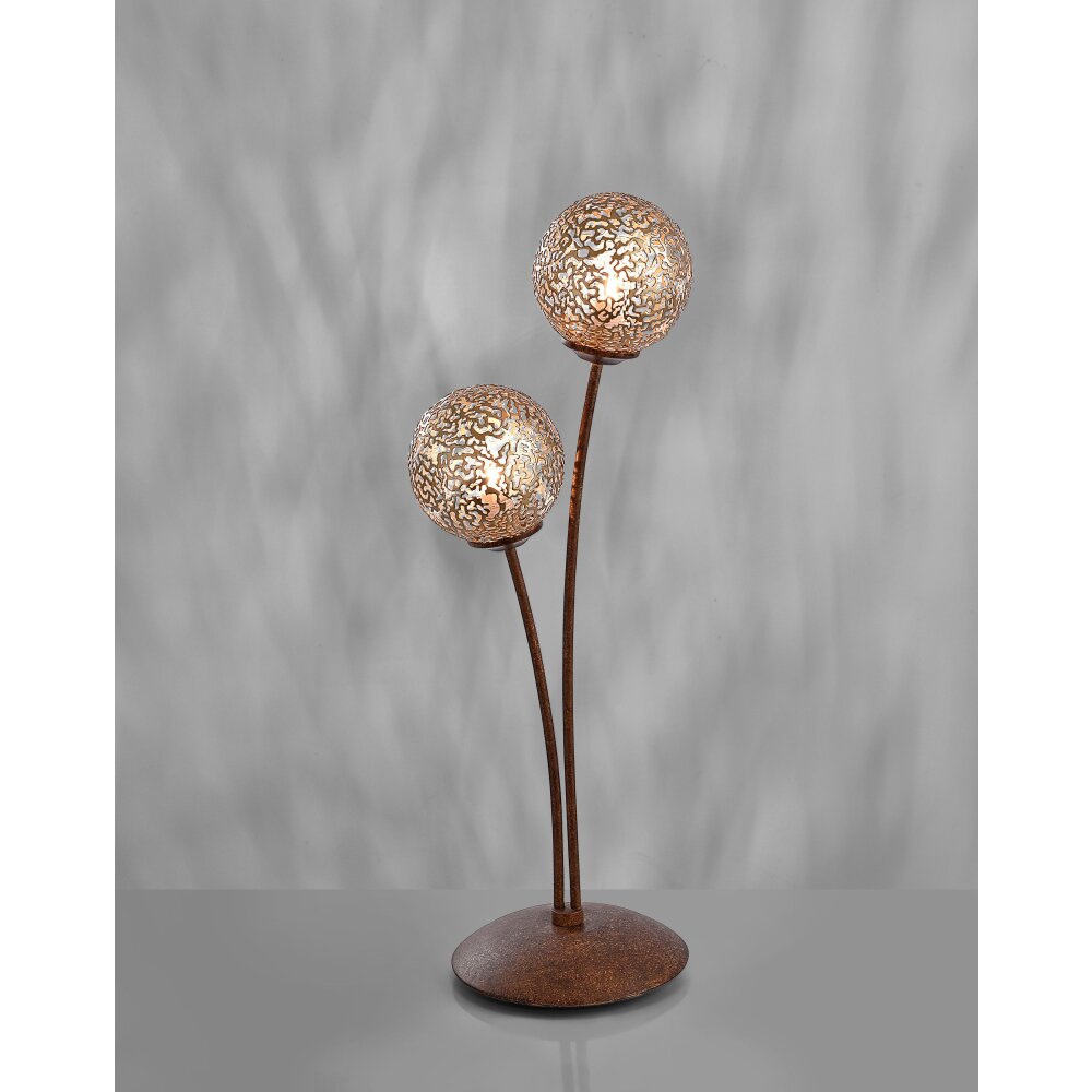 Paul Neuhaus GRETA Tafellamp Roest, 2-lichts main product photo
