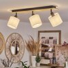 Alsen Plafondlamp Hout licht, Zwart, 3-lichts