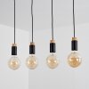 Brenier Hanger Natuurlijke kleuren, Zwart, 4-lichts