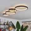 Fombillou Plafondlamp LED Zwart, 1-licht