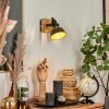 Tina Muurlamp Chroom, Natuurlijke kleuren, Zwart, 1-licht