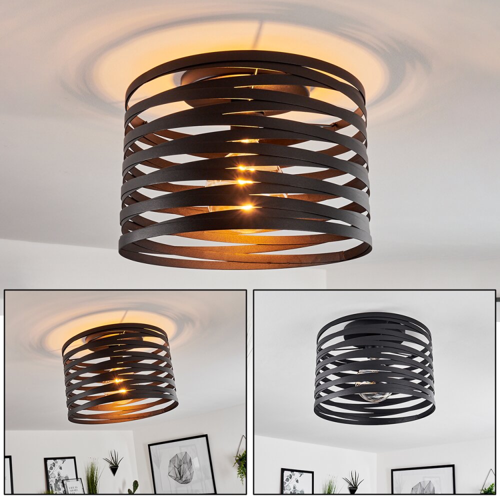 Bust Plafondlamp Zwart, 1-licht main product photo