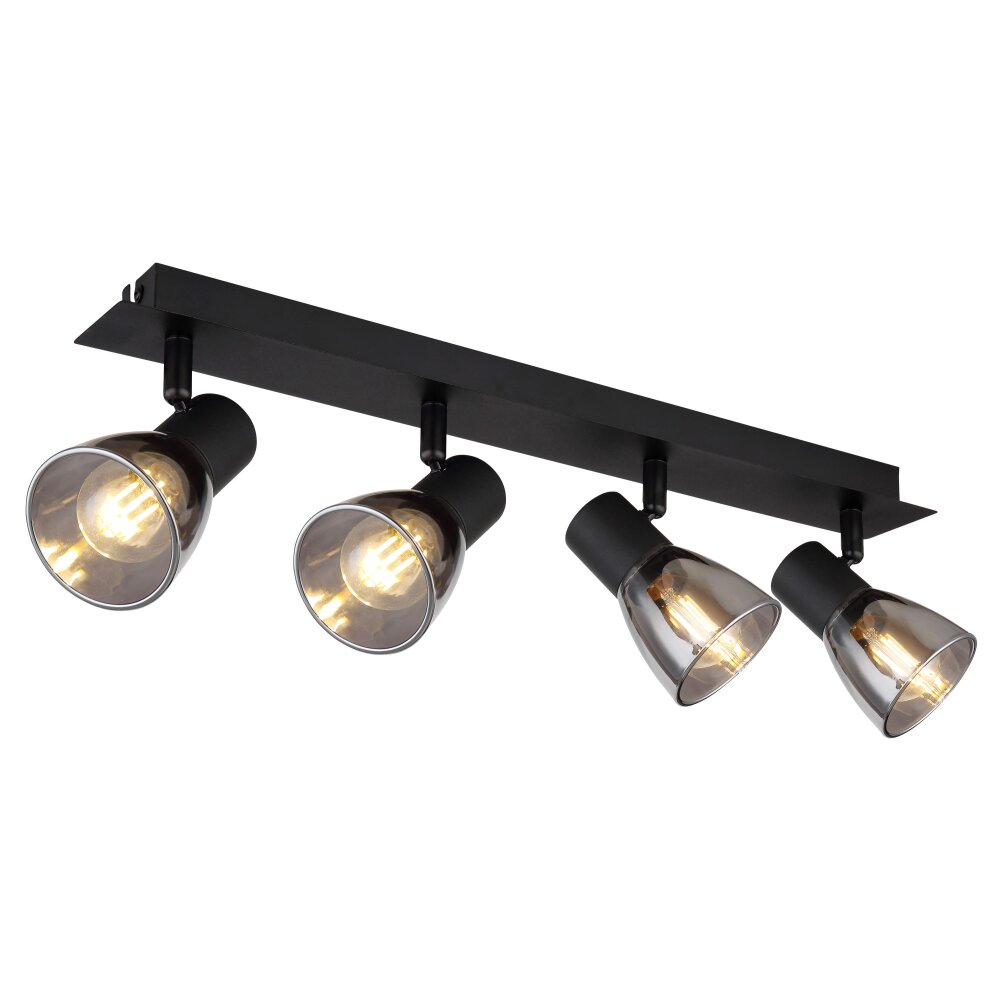 Globo CLAUDE Plafondlamp Zwart, 4-lichts main product photo