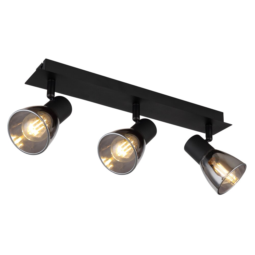Globo CLAUDE Plafondlamp Zwart, 3-lichts main product photo