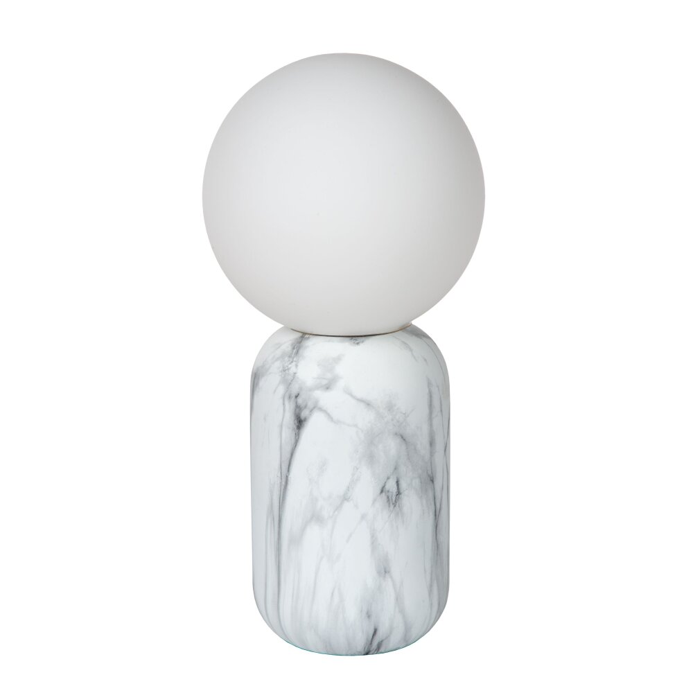 Lucide MARBOL Tafellamp Marmer kleur, Wit, 1-licht
