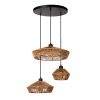 Lucide YUNKAI Hanger Zwart, 3-lichts