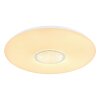 Globo SULLY Plafondlamp LED Wit, 1-licht, Afstandsbediening, Kleurwisselaar