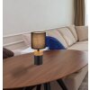 Globo IGA Tafellamp houtlook, Zwart, 1-licht