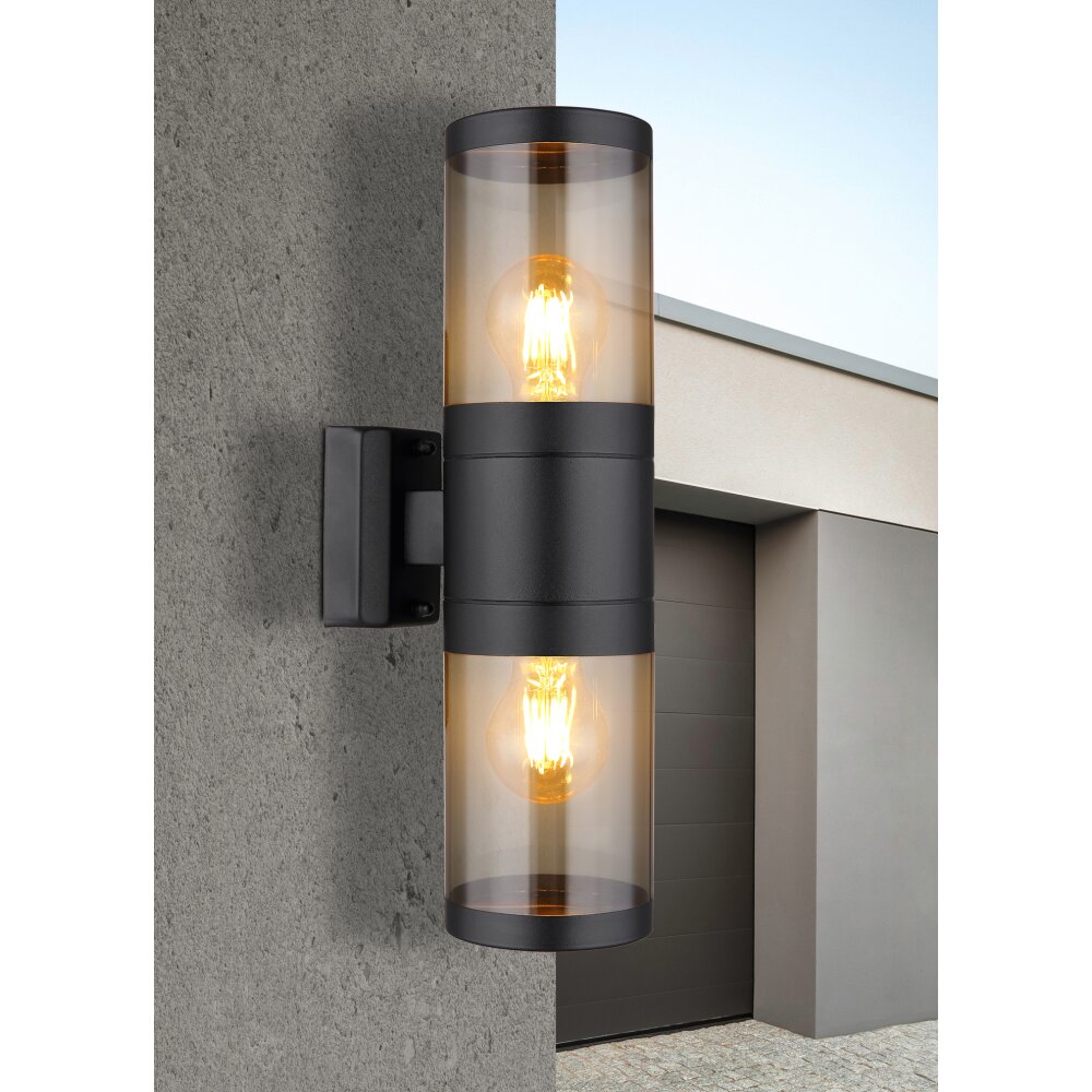 Globo XELOO Buiten muurverlichting Zwart, 2-lichts main product photo