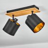 Alsen Plafondlamp Natuurlijke kleuren, Zwart, 2-lichts