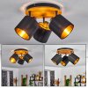 Alsen Plafondlamp Natuurlijke kleuren, Zwart, 3-lichts Alsen Plafondlamp Natuurlijke kleuren, Zwart, 3-lichts