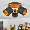 Alsen Plafondlamp Natuurlijke kleuren, Zwart, 3-lichts Alsen Plafondlamp Natuurlijke kleuren, Zwart, 3-lichts
