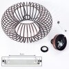 Oravi Plafondlamp Koperkleurig, 1-licht