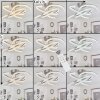 Vignats Plafondlamp LED Nikkel mat, 4-lichts, Afstandsbediening