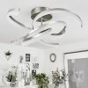 Vignats Plafondlamp LED Nikkel mat, 4-lichts, Afstandsbediening