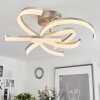Vignats Plafondlamp LED Nikkel mat, 4-lichts, Afstandsbediening