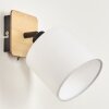 Alsen Muurlamp Hout licht, Zwart, 1-licht