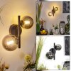 Chehalis Muurlamp LED Zwart, 2-lichts