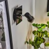 Lanrigan Muurlamp Chroom, Zwart, 1-licht