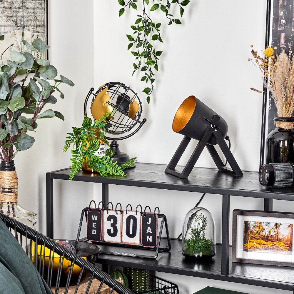 Novilly Tafellamp Zwart, 1-licht