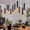 Wheelwright Hanglamp Nikkel mat, Zwart, 10-lichts