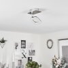 Villenauxe Plafondlamp LED Chroom, Nikkel mat, 1-licht