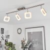 Villenauxe Plafondlamp LED Chroom, Nikkel mat, 4-lichts