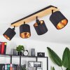Alsen Plafondlamp Natuurlijke kleuren, Zwart, 4-lichts