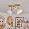 Orny Plafondlamp Natuurlijke kleuren, Wit, 2-lichts