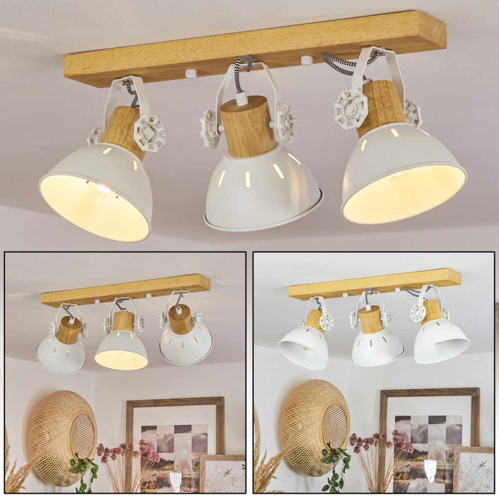 Orny Plafondlamp Natuurlijke kleuren, Wit, 3-lichts main product photo