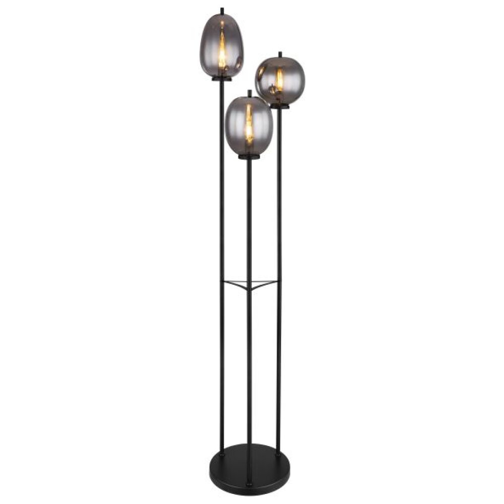 Globo BLACKY Staande lamp Zwart, 3-lichts main product photo