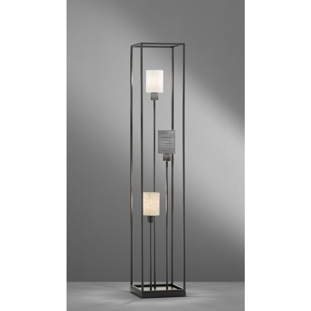 Fischer & Honsel Isko Staande lamp Zwart, 3-lichts main product photo