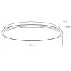 Brilliant Heida Plafondlamp LED Wit, 1-licht, Afstandsbediening