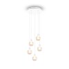 Trio Mela Hanglamp Wit, 5-lichts