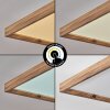 Longvic Plafondpaneel LED Bruin, houtlook, Zwart, 1-licht