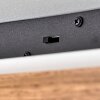 Longvic Plafondpaneel LED Bruin, houtlook, Zwart, 1-licht